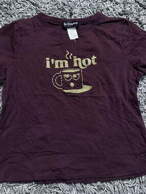 Y2K “I’m Hot” Baby Tee By Brand Hot Tempered